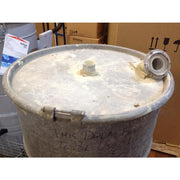 205 Litre Galvanised Steel Separator Complete With Lid On Wheels INFORMATION ONLY - TVD The Vacuum Doctor