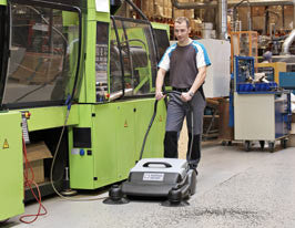 Nilfisk SM800 Walk Behind Floor Sweeper Replaced By SW250 - TVD The Vacuum Doctor
