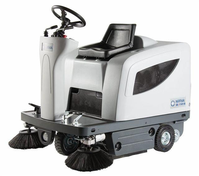 Nilfisk-Advance SR1101 Battery Powered Rider Sweeper With Dumping Hopper - TVD The Vacuum Doctor