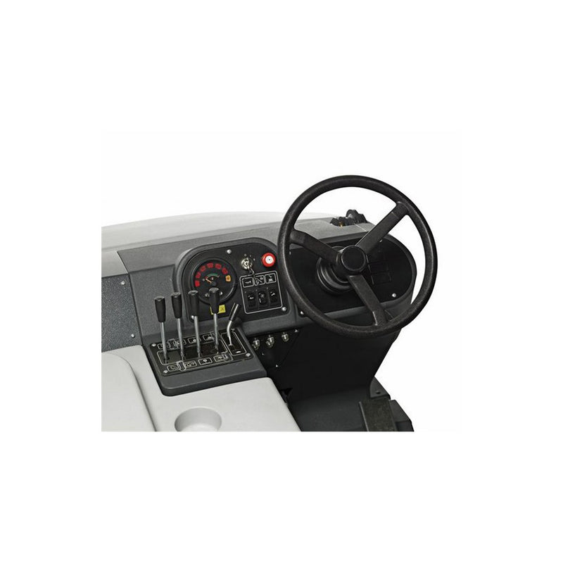 Nilfisk SR1601 G Maxi Kubota LPG Powered Rider Sweeper With Two Brooms - TVD The Vacuum Doctor