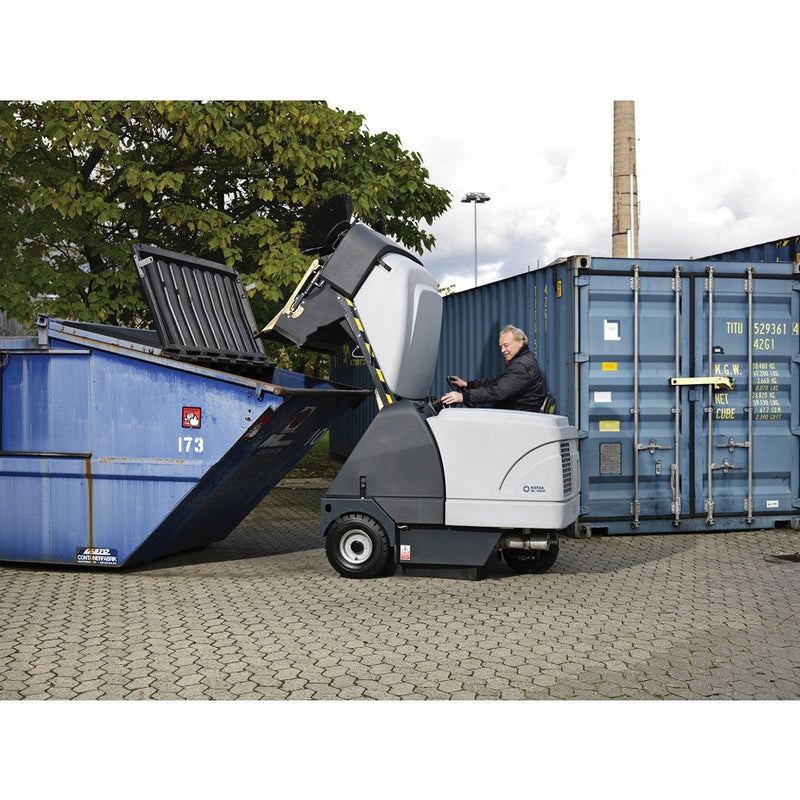 Nilfisk SR1601 D3 Maxi Ride-On Kubota Diesel Powered Rider Sweeper - The Vacuum Doctor