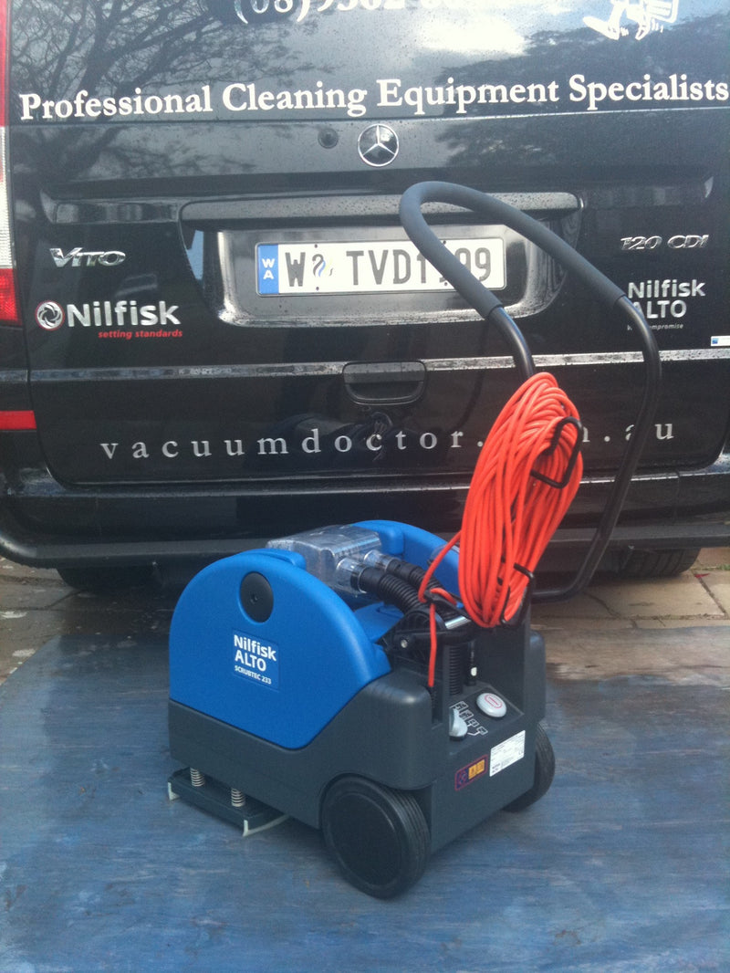 Nilfisk-ALTO Scrubtec 233 Electrically Operated Portable Floor Scrubber Replaced By SC250 - TVD The Vacuum Doctor