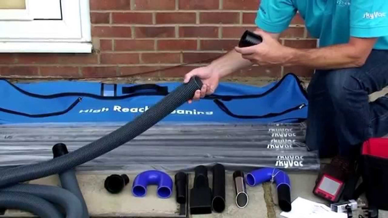 Kerrick SkyVac Panda 440 Three Motor Wet and Dry Vacuum Cleaner Kit for Gutter Cleaning - TVD The Vacuum Doctor