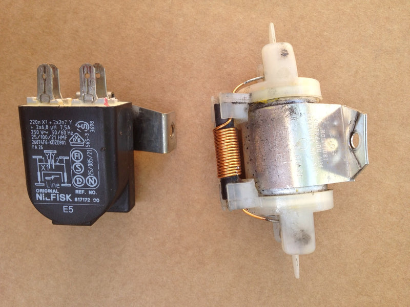 Nilfisk and Tellus GA and GS and GM Vacuum Cleaner Motor Head RF Noise Suppressor - TVD The Vacuum Doctor