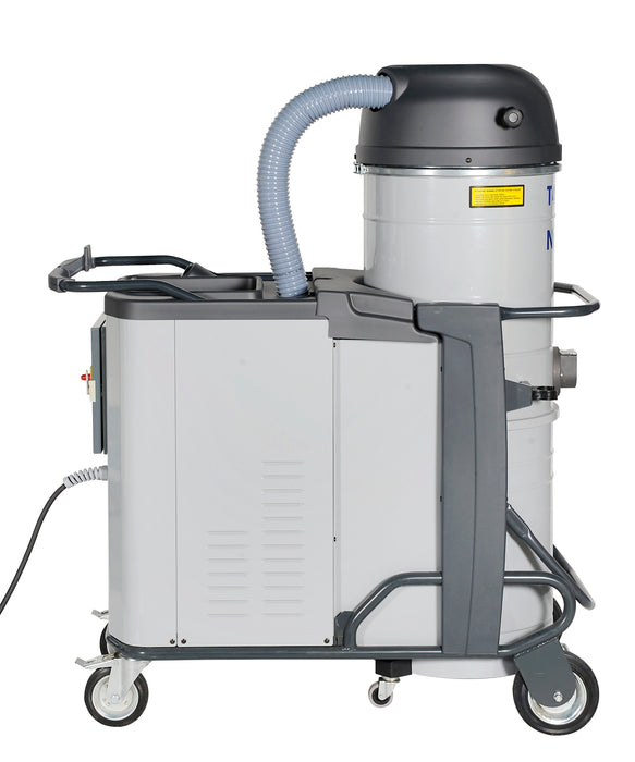 NilfiskCFM T22 PLUS L100 LC Z21 EXA ANZ Configured 2.2kW 3 Phase Industrial Vacuum Cleaner With 50mm Hose Kit