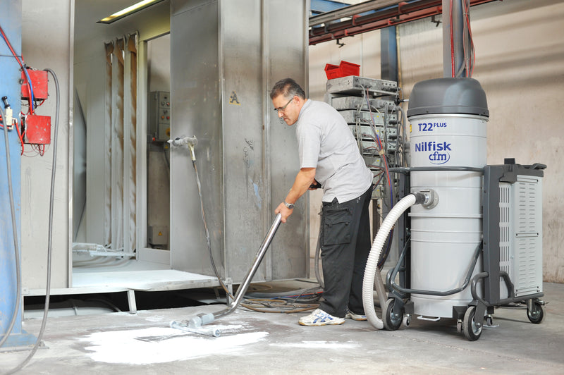 NilfiskCFM T22 PLUS L100 LC Z21 EXA ANZ Configured 2.2kW 3 Phase Industrial Vacuum Cleaner W 50mm Hose Kit FREE Aussie Delivery!