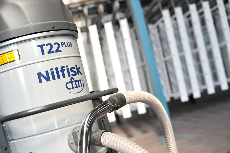 NilfiskCFM T22 PLUS L100 LC Z21 EXA ANZ Configured 2.2kW 3 Phase Industrial Vacuum Cleaner W 50mm Hose Kit FREE Aussie Delivery!