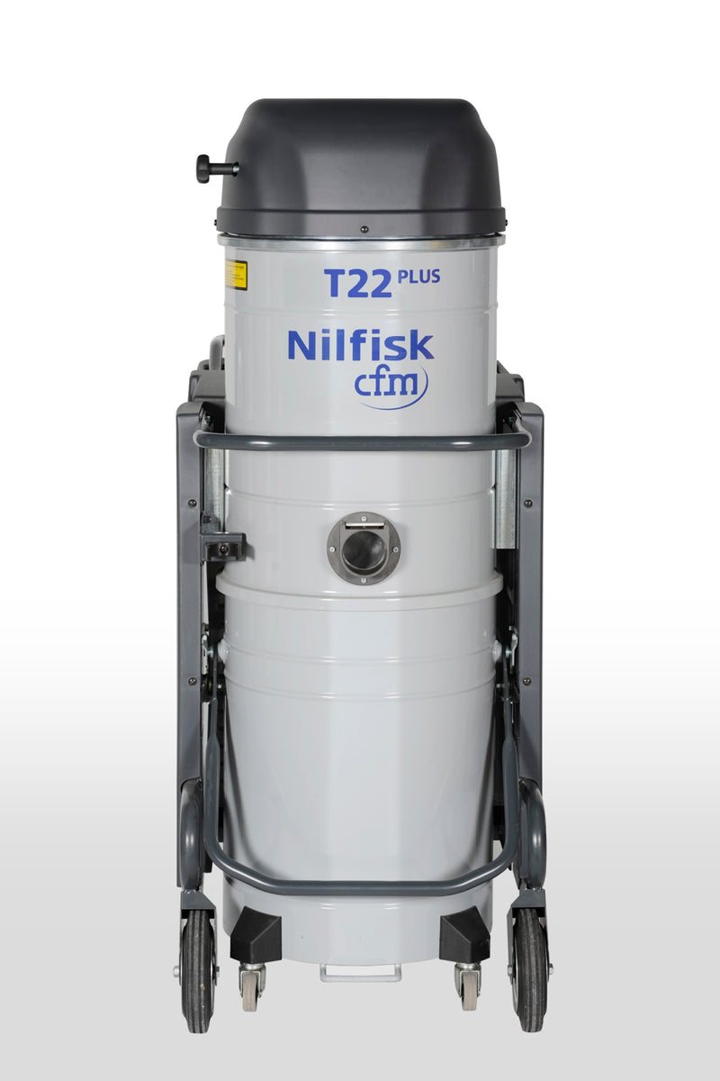 NilfiskCFM T22 PLUS L100 LC Z21 EXA ANZ Configured 2.2kW 3 Phase Industrial Vacuum Cleaner W 50mm Hose Kit FREE Aussie Delivery!