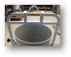 NilfiskCFM 175 Lit 560mm Diameter Container Ring Easy Empty Bracket - The Vacuum Doctor