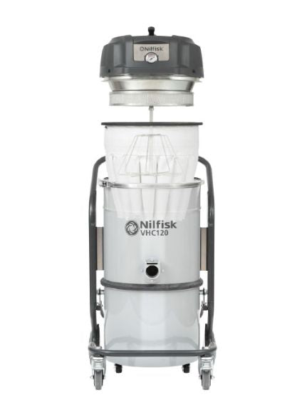 Nilfisk VHC120 Compressed Air Powered Vacuum Cleaner For Use When Electricity Is Not Allowed - No Hose Kit - Special Order Only