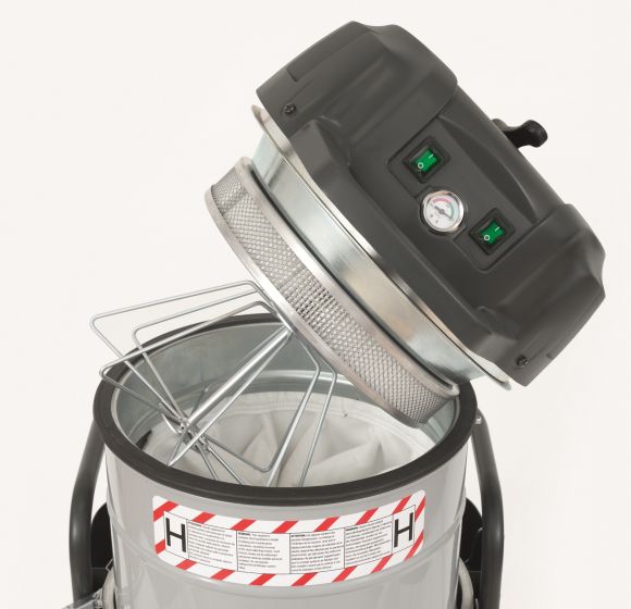 Nilfisk VHS120 MC Certified M Vacuum Cleaner System Approved For Concrete Floor Grinding - TVD The Vacuum Doctor