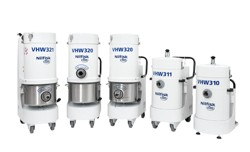 NilfiskCFM VHW321 LC ANZ Config White Line Vacuum Unit With 3Ph Induction Motor - No Hose Kit - Special Order Only