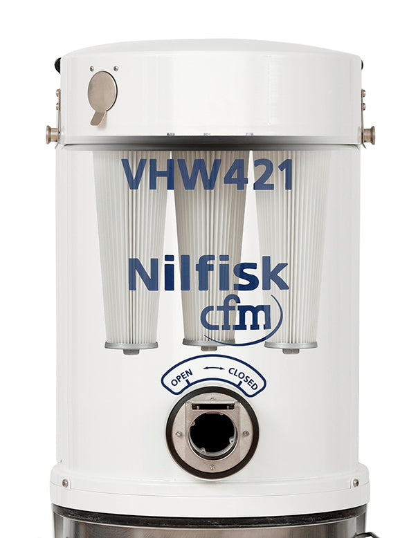 NilfiskCFM VHW321 LC ANZ Config White Line Vacuum Unit With 3Ph Induction Motor - No Hose Kit - Special Order Only