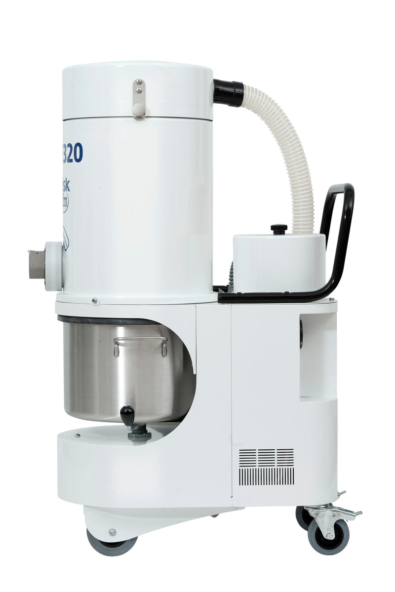 NilfiskCFM VHW320 LC AD ANZ Config White Line Vacuum Unit With 3Ph Induction Motor - No Hose Kit - Special Order Only