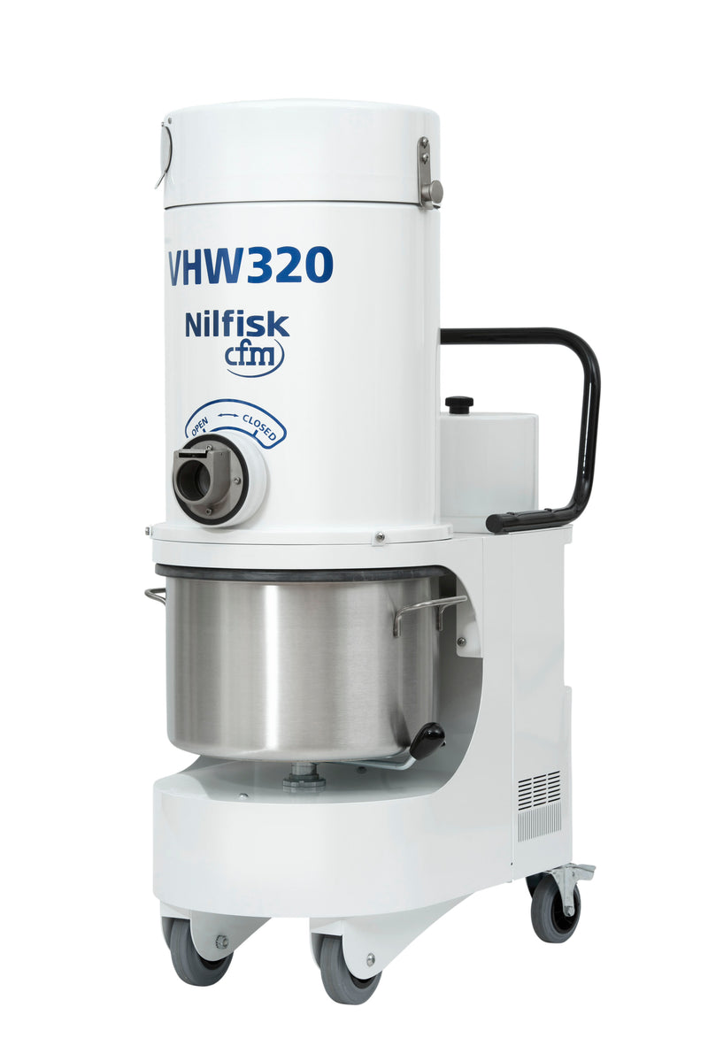 NilfiskCFM VHW320 LC AD ANZ Config White Line Vacuum Unit With 3Ph Induction Motor - No Hose Kit - Special Order Only