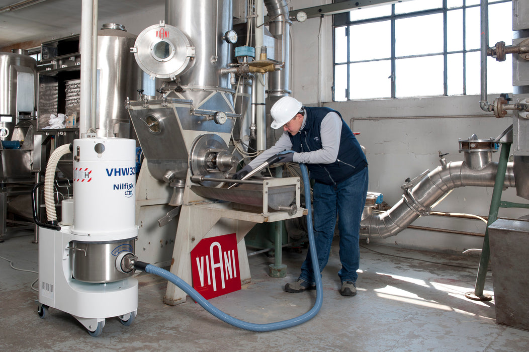 NilfiskCFM VHW320 LC AD ANZ Config White Line Vacuum Unit With 3Ph Induction Motor