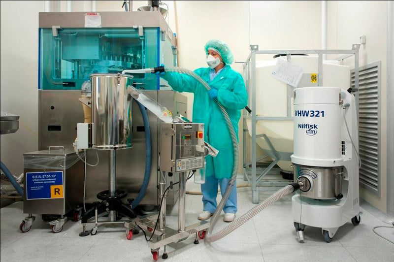 NilfiskCFM VHW321 LC Z21 EXA ANZ White Line Vacuum Cleaner Unit With 3 Phase Induction Motor - No Hose Kit - Special Order Only