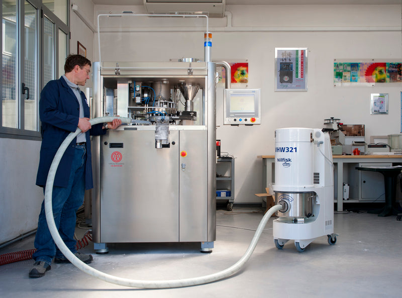 NilfiskCFM VHW321 LC Z21 EXA ANZ White Line Vacuum Cleaner Unit With 3 Phase Induction Motor - No Hose Kit - Special Order Only