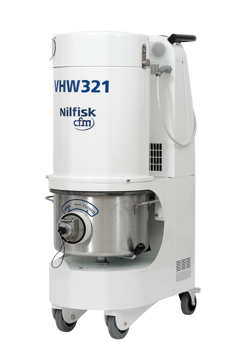 NilfiskCFM VHW321 LC ANZ Config White Line Vacuum Unit With 3Ph Induction Motor - No Hose Kit - Special Order Only