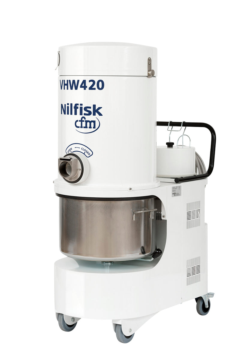 NilfiskCFM VHW420 ANZ Config White Line Vacuum Unit With 2.2kW 3Ph Induction Motor - No Hose Kit -Special Order Only