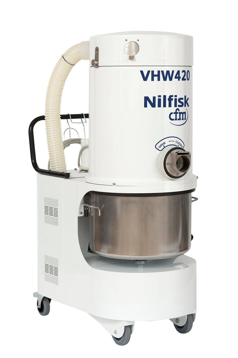 NilfiskCFM VHW420 ANZ Config White Line Vacuum Unit With 2.2kW 3Ph Induction Motor - No Hose Kit -Special Order Only