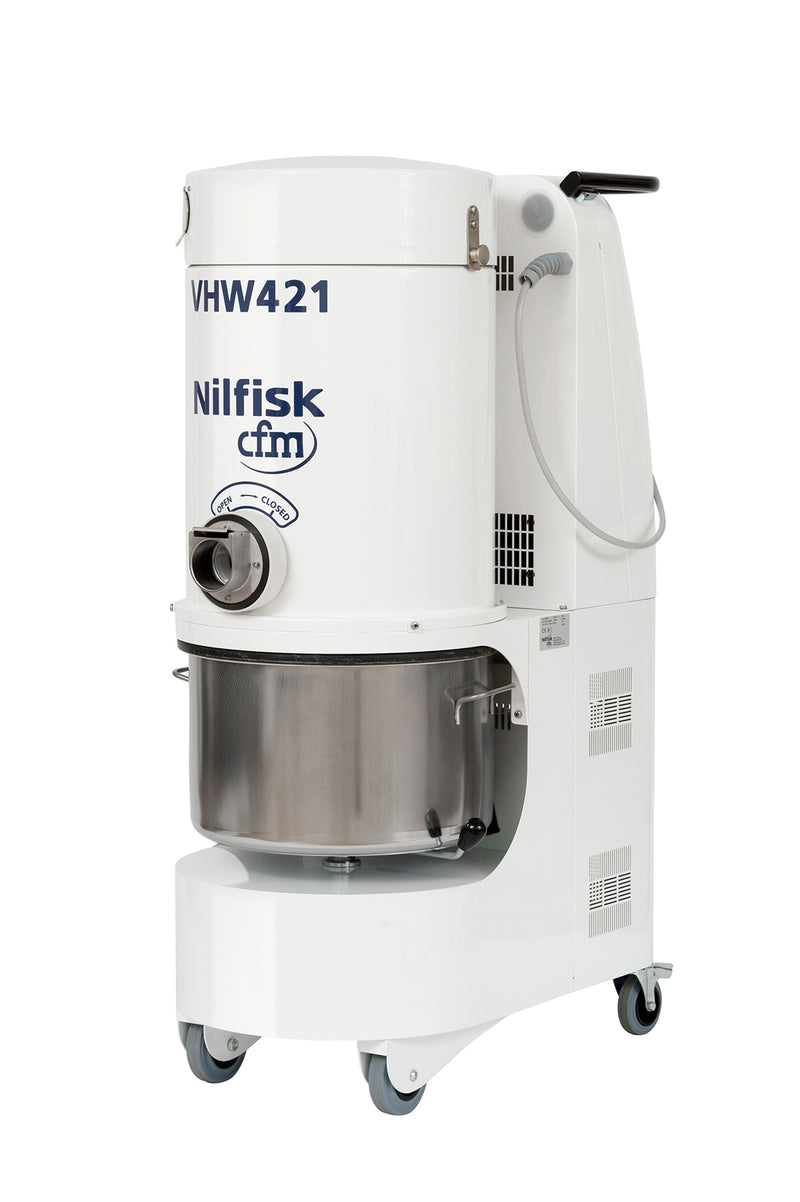 NilfiskCFM VHW421 LC ANZ Config White Line Vacuum Unit With 2.2kW 3Ph Induction Motor - No Hose Kit - Special Order Only