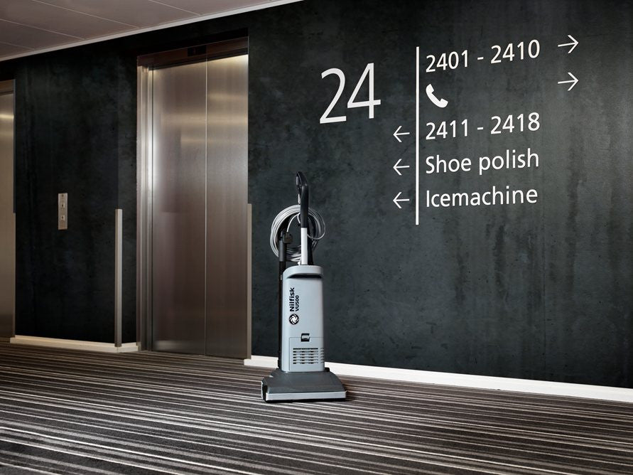 Nilfisk VU500 15 Inch Upright Vacuum Cleaner For Thorough Daily Cleaning Of Carpet - TVD The Vacuum Doctor
