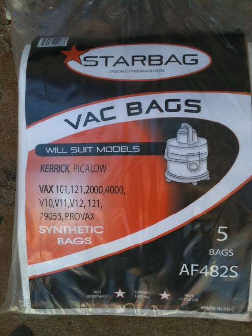 Starbag VAX 121 and 2000 Series Style Synthetic Dustbags Packet Of 5 - TVD The Vacuum Doctor