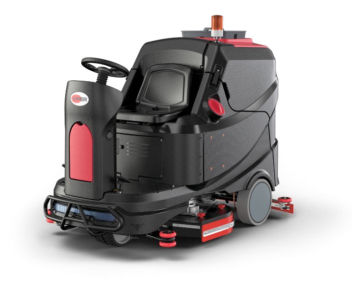 Viper AS1050R By Nilfisk Large 36V Rider Scrubber-Drier With Disc Brush Scrubbing Deck