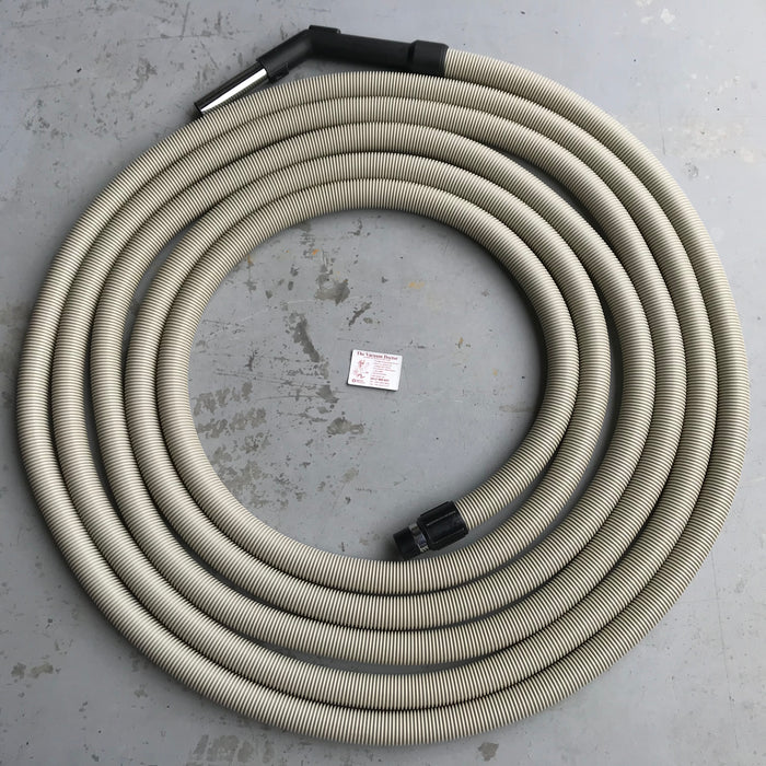 12 Metre Length 32mm Domestic Cream Ducted Vacuum Hose Complete