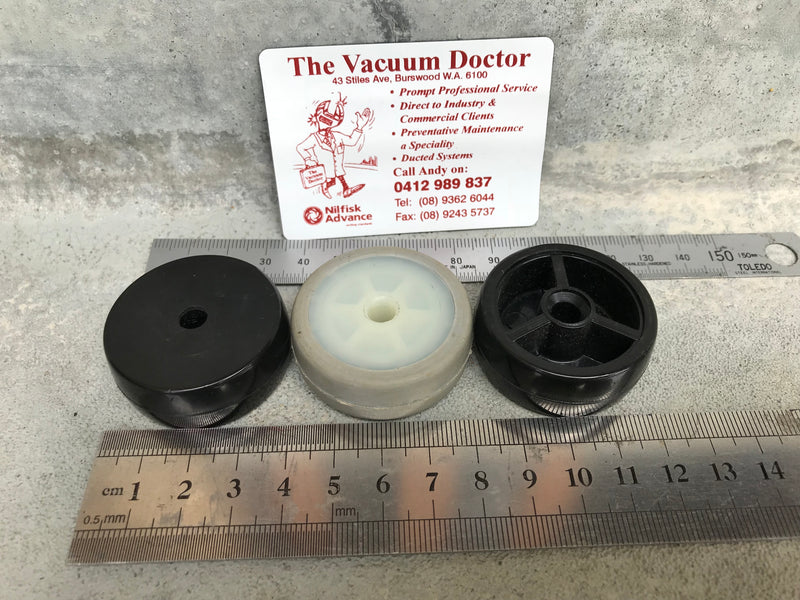 Nilfisk Vacuum Cleaner 32 and 38mm Aluminium Wheeled Floor Nozzle Wheel Kit - TVD The Vacuum Doctor