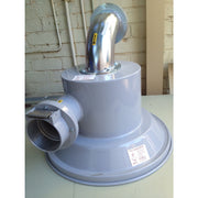 NilfiskCFM Cyclone Pre-separator 100mm Fittings 460mm Lid For Fine Dusts - TVD The Vacuum Doctor