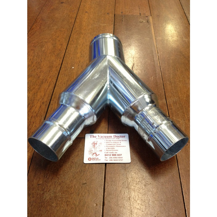NilfiskCFM 100mm x 50mm x 50mm Bifurcation Reduction Y Joint For 2 x 50mm Hoses - The Vacuum Doctor