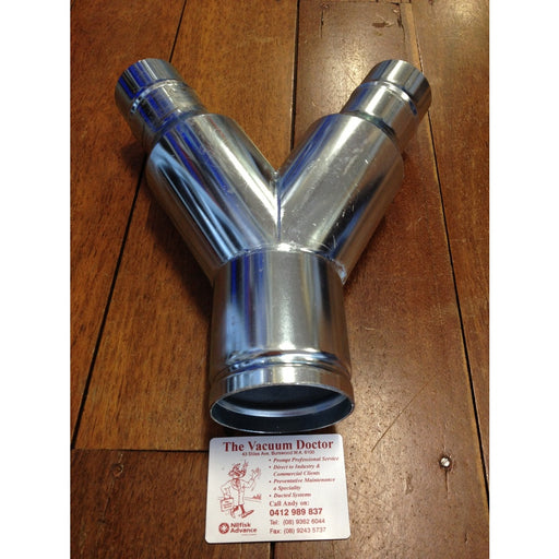 NilfiskCFM 100mm x 50mm x 50mm Bifurcation Reduction Y Joint For 2 x 50mm Hoses - The Vacuum Doctor
