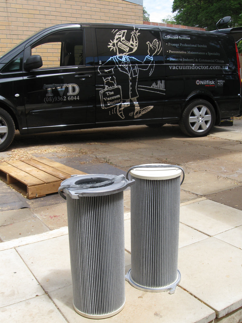 NilfiskCFM Polyester Compressed Air Cleaned Cartridge Filter - TVD The Vacuum Doctor