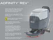Nilfisk-Advance Adfinity X20R Rev Battery Powered Auto Scrubber-Drier NLA - TVD The Vacuum Doctor