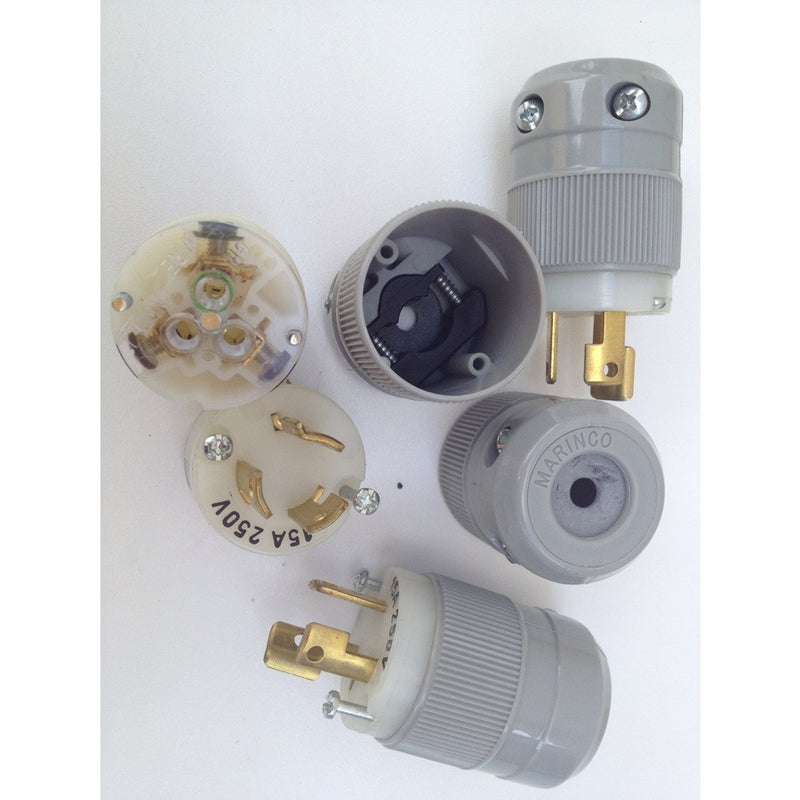 Marinco NEMA L6-15P 15 Ampere 250 Volt Plug - The Vacuum Doctor