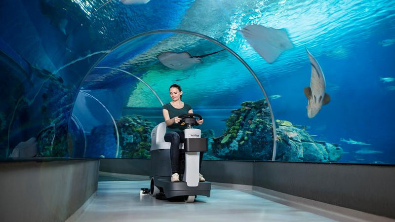 Nilfisk SC2000 53B Battery Micro Rider Floor Scrubber Complete Free Delivery - TVD The Vacuum Doctor