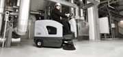 Nilfisk-Advance SW4000 Battery Powered Rider Sweeper With Hydraulic Dump Hopper - TVD The Vacuum Doctor