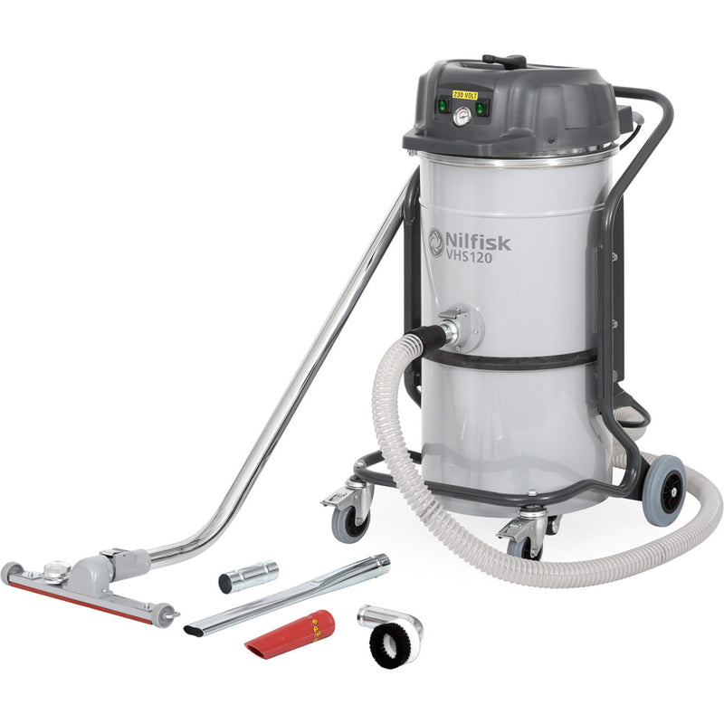 Nilfisk VHS120 LC Compact Industrial Vacuum Cleaner With Manual Filter Shaker - TVD The Vacuum Doctor