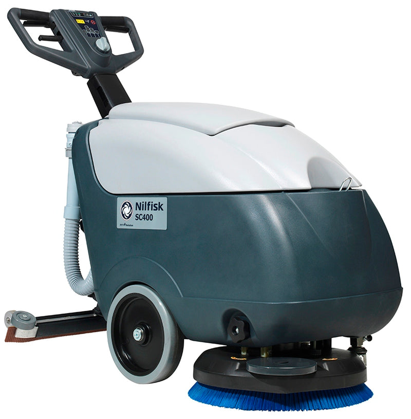Nilfisk SC400B and SC400E Floor Scrubber Black Plastic Brush Deck Cover - TVD The Vacuum Doctor